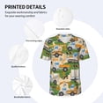 thumbnail image 3 of Lsque Construction Machinery1 Pattern Mens Polo Golf Shirts Funny Graphics Shorts Sleeve Button Shirts Baseball T-shirt-XX-Large, 3 of 7