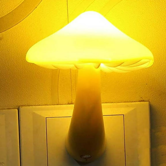 Tarmeek LED Sensor Activated Night Light, Plastic Wall Mounted Bedside Lamp with Auto On/Off, Energy Saving Corridor Light for Hallway, US Plug 0.5W