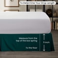thumbnail image 6 of Teal Solid Pleated Bed Skirt Short - Queen Size -11 Inch Drop Split Corner Pleated Bedskirts -Microfiber Box Pleated Bedskirts - Never Lift Your Mattress - Hotel Quality Bed Skirt, 6 of 8