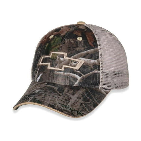 Chevrolet Performance Unstructured Mesh Back Hat, Tan, 60% Cotton 40% Polyester
