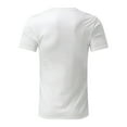 thumbnail image 5 of Sngxgn T Shirts for Men Summer Vintage Print Short-Sleeved Round Neck T-Shirt Top(White,M), 5 of 5