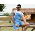 thumbnail image 2 of Denim Overalls for Men Jean Shorts Jumpsuit Work Bibs Coveralls with Zipper, 2 of 8