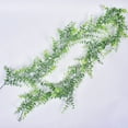 thumbnail image 4 of Toystoory 2 piezas de plantas artificiales de eucalipto colgantes de hojas de vid falsas de oficina simulada realista Faux Garland telón de fondo Decoración, 4 of 6