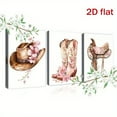 thumbnail image 3 of [Western Cowgirl Canvas Posters] Western Cowgirl Style Canvas Print Posters | Unframed Triptych Wall Art | Directly Hangable Decorative Artwork for Living Room, 3 of 4