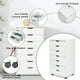 7-Drawer Wood Filing Cabinet, Mobile Storage Cabinet for Closet