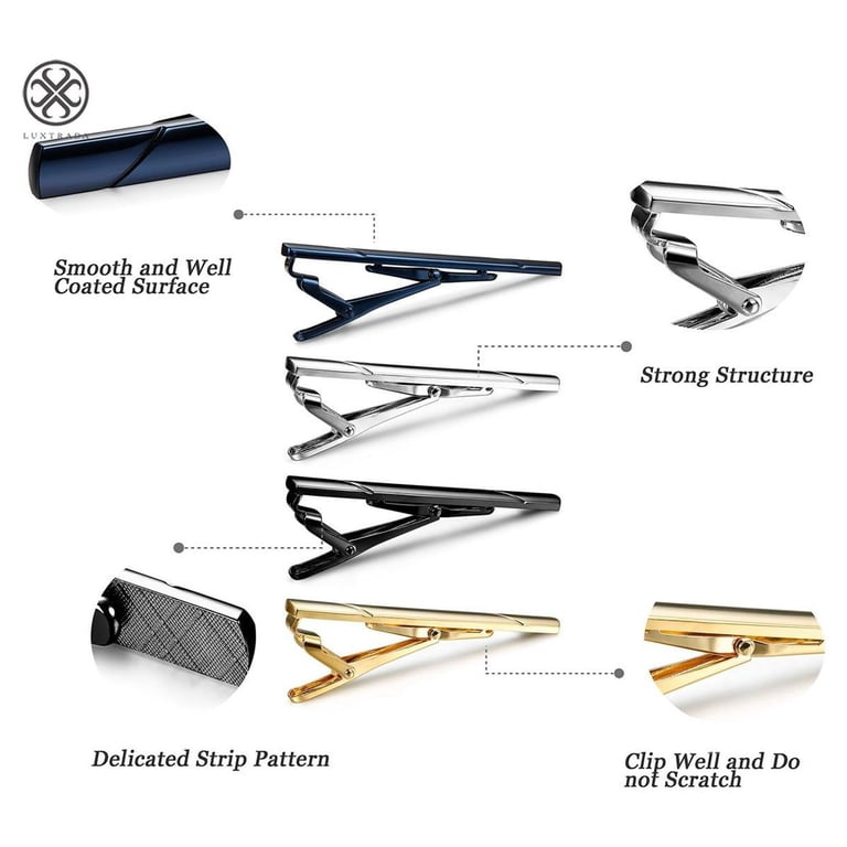 Mens Stainless Steel Tie Clip Necktie Bar Clasp Mens Stainless Steel Tie Clip Necktie Bar Clasp