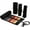Black, variant on WAAYEE 24/36/72 Slots Pencil Roll Wrap, Colored Pencil Organizer Bag for Artists, Portable Short Brush Pouch Case for Drawing, Coloring & Sketching