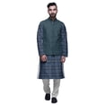 thumbnail image 1 of Atasi Ensemble Kurta Pyjama Ethnique Classique à Manches Longues Imprimé pour Hommes Tenue Décontractée, 1 of 5
