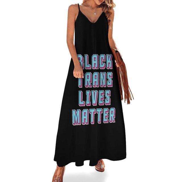 Vestido sin mangas Black Trans Lives Matter, vestidos elegantes para mujer, vestidos de boda, vestidos elegantes de lujo para mujer