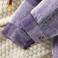 thumbnail image 5 of LNMQLPDBS Baby Girl Winter Jacket Button Down Shirts for Boys Christmas Suit Toddler Boy Newborn Girl Outfits 3 Months Baby Clothes Boy Clothes 6-9, Purple 18-24 Months, 5 of 7