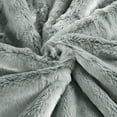 thumbnail image 6 of Home Soft Things Solid Faux Fur Throw - Grey Flannel - 50" x 60", 6 of 6
