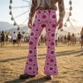 thumbnail image 2 of CONZONE Mens 70S Disco Flared Pants Vintage Hippie Pants for Men Trendy Funny Graphic Bell Bottoms, 2 of 4