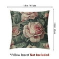 thumbnail image 4 of Creowell Watercolor Roses Throw Pillow Cover Elegant Floral Bud Petal Romantic Plant Curl Bloom Botanical Pillow Case Decorative ,Set of 2  Square Cushion for Home Couch Bed White, 4 of 7