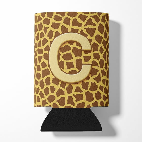 Carolines Treasures CJ1025-CCC Letter C Initial Monogram - Giraffe Can or Bottle Hugger Can Hugger multicolor