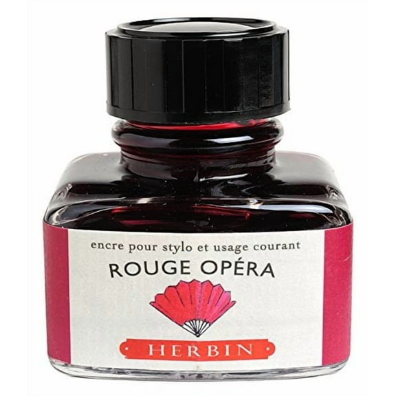J. Herbin Fountain Pen Ink - 30 ml Bottled - Rouge Opera