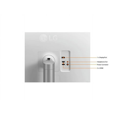LG - 32" UltraFine IPS UHD 60Hz FreeSync Monitor - White