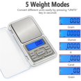 thumbnail image 4 of 500g/0.01g Electronic Weight Scale Digital Balance Scale Pocket Weighing Scales For Kitchen ,Easy to Use, 4 of 5