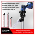 thumbnail image 3 of 21V Fuel Transfer Pump, Portable Lithium Battery Inserted Barrel Pump, 3200W Kerosene Electric Oil Pump Fuel Dispenser ,Easy to Use, 3 of 7