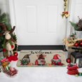 thumbnail image 2 of Cute Christmas Gnomes Welcome Door Mats,Merry Christmas Decorative Doormat for Front Door, Winter Xmas Non-Slip Floor Mat for Indoor Outdoor 17 x 30 Inch, 2 of 6