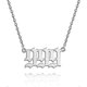 thumbnail image 1 of Collar de Números Plata/Menos Acero Joyería Numerológica-999-Plata-Código de modelo 26151 999 Plata, 1 of 5