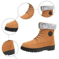 thumbnail image 4 of Mepaouo Bottes d'Hiver pour Femmes à la Cheville, Imperméables, à Lacets, Bottillons de Randonnée Antidérapants, Chaussures de Marche d'Extérieur, 4 of 7