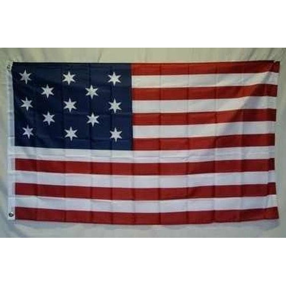 Hopkinson's 1777 Flag 3x5 ft 6 Pt Star Revolutionary War USA US American Francis