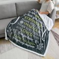 thumbnail image 5 of Sister Blanket - Gorgeous Sister Blankets from Sister with Thick Double Layered Sherpa and Fleece Fabric | Cuddly Sisters Gifts from Sister with Heartfelt Message | Grey 50x60, 5 of 6
