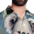 thumbnail image 5 of Koala Men's Short Sleeve Poplin Shirt, Casual Printed Beach Button Down Summer Unisex Shirts, 5 of 6