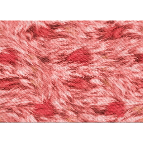 Ahgly Company Indoor Rectangle Patterned Ruby Red Area Rugs, 2' x 5'