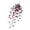 Purple, variant on Ageoie 1Pcs Artificial Hanging Flowers for Outdoor Decoration Fake Hanging Plants Faux Flowers Artificial Plastic Vines Ivy for Outdoor Indoor Garden Party Decor, White