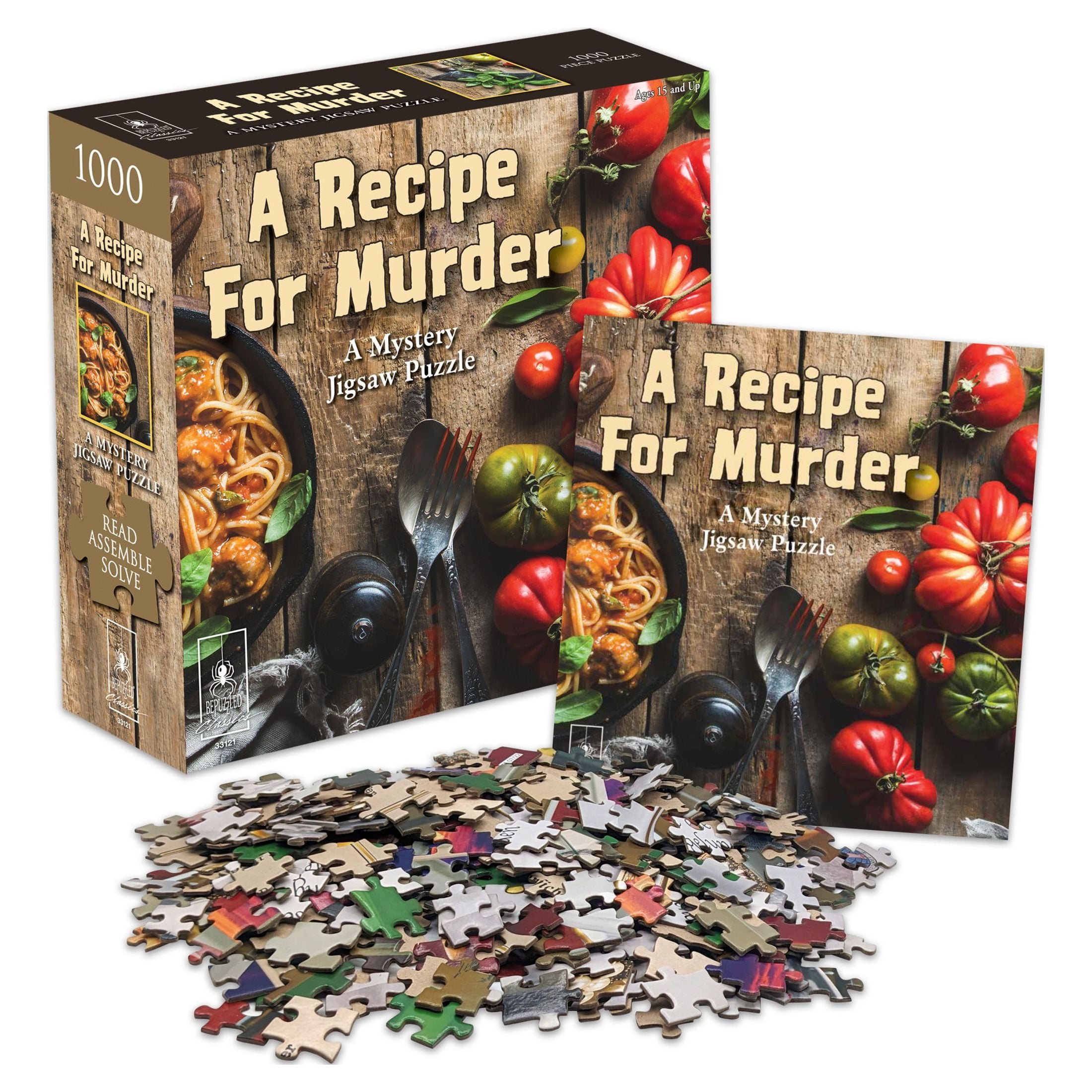 Murder Mystery Party | Classic Mystery Jigsaw Puzzle, A Recipe for