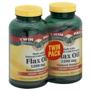Spring Valley Flaxseed Oil Dietary Supplement Softgels, 2400mg per serving, 200 pc, 2 ct