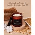 thumbnail image 4 of M&SENSE Spiced Apple 2 Wick Fall Scented Candle, 11.6oz Natural Soy Wax Candle for Autumn Decor, Up to 70 Hours Burn Time, Strong Fall Scented Candle Gift for Christmas Holiday Celebration, 4 of 5