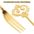 thumbnail image 4 of Raindrops Small Fruit Forks Golden 1Pcs for Party Use, 4 of 6