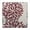 Red and Gray, variant on Pink Floral and Petal Pattern Square Fitted Tablecloth with Elastic Edge,Square Table Cover,Washable Elastic Table Cover for Home Kitchen Party Decor 34"x34"