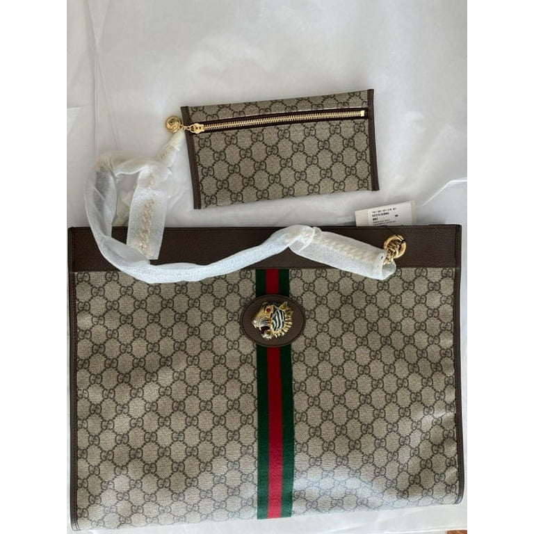 Gucci Beige GG Vintage Canvas Bag in Natural