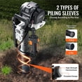 thumbnail image 3 of VEVOR 37.77cc Gas-Powered T Post Driver 4-Stroke Fence Piling Pounder w/ 2 Head, 3 of 9