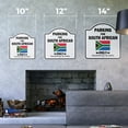 thumbnail image 2 of Parking For South African Only 14" X 14" Sign | Indoor/Outdoor Plastic | SignMission Designer South Africa Flag National Pride Novelty Gift Funny Joke Gag Road Garage, 2 of 4