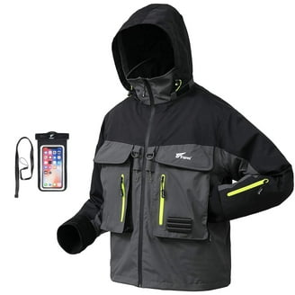 Frabill I3 Waterproof Fishing Jacket, 100% Seam Sealed - Black