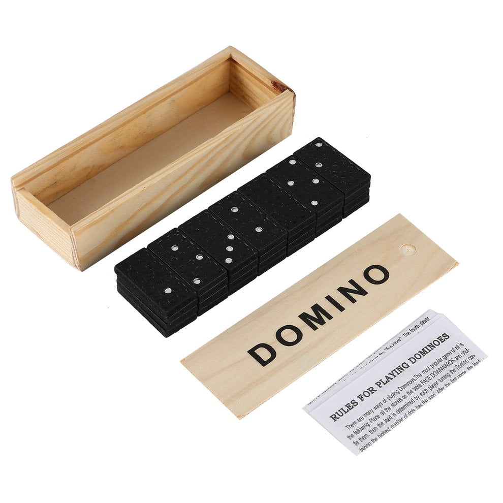 Dominoes Set 28 Piece Domino Tiles Set Handcrafted Classic Numbers