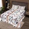 thumbnail image 2 of Western Quilt Set Southwestern Coverlet Set,Geometric Aztec Bedspread Set Queen,Exotic Geometry Quilted Vintage Arrow Diamond Western Decor for Home, 2 of 3