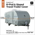 thumbnail image 4 of Classic Accessories Over Drive PolyPRO™3 Deluxe Sloped Travel Trailer Cover, Fits up to 17 - 19' RVs, 4 of 14