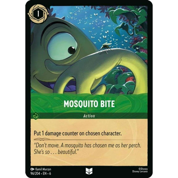 Disney Lorcana Azurite Sea Uncommon Mosquito Bite #96