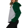 thumbnail image 4 of Diufon Womens Hoodies Tops Trendy Color Block Tops Long Sleeve Sweatshirts with Pockets, 4 of 5