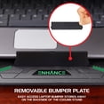 thumbnail image 6 of ENHANCE Cryogen Gaming Laptop Cooling Pad - Fits 17 in. Computer , PS4 - Adjustable Laptop Cooling Stand with 5 Quiet Cooler Fans , 2 USB Ports and LED Lighting - Slim Portable Design 2500 RPM (Green), 6 of 9