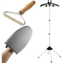 Garment Steamer Ironing Gloves and Handheld garment steamer clothes rack, Grey Ironing Gloves  clothes rack, Garment hanger for steaming clothes, Steam rack for clothes, Handheld garment steamer rack