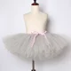 thumbnail image 4 of Falda tutú gris para niñas, falda de tul mullida hecha a mano para niñas, falda de ballet para niñas, falda tutú para fiesta de cumpleaños de niñas de 1 a 14 años, 4 of 5