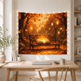 thumbnail image 5 of Open Book with Golden Light in Autumn Forest, Whimsical Fantasy Wall Art for Book Lovers, Enchanted Reading Decor Christmas Gift Tapestry Wall Hanging for Bedroom and Living Room, 5 of 7