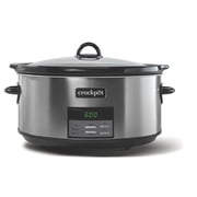Crockpot® Programmable 8-Quart Slow Cooker, Black Stainless Collection