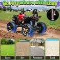 thumbnail image 5 of Joyracer 4WD ATV for Kids, 24 Volt Ride on Toys, Power ATV Wheels with 800W Motor, Remote, Bluetooth Music, Horn, LED for Big Kids Gift, Red, 5 of 15